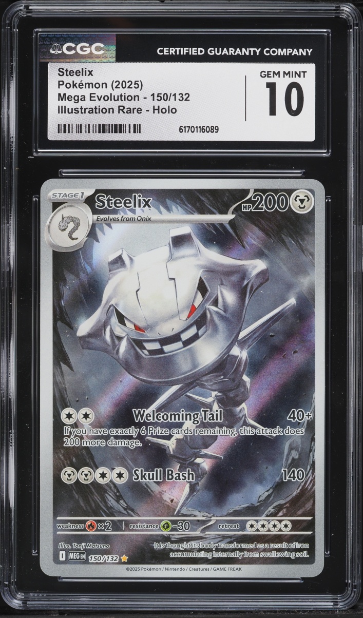 2025 Pokemon Mega Evolution IR Steelix #150 CGC 10 GEM MINT