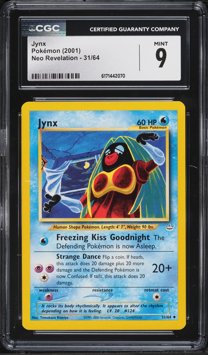 2001 Pokemon Neo Revelation Jynx #31 CGC 9 MINT