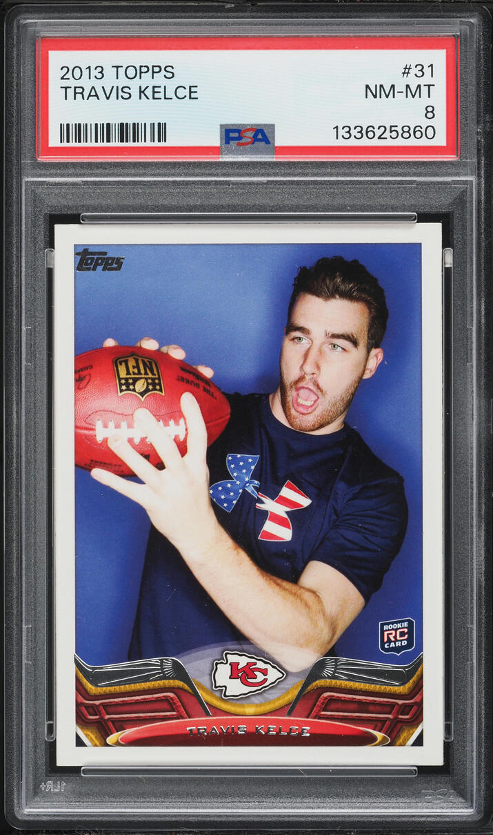 2013 Topps Football Travis Kelce ROOKIE #31 PSA 8 NM-MT