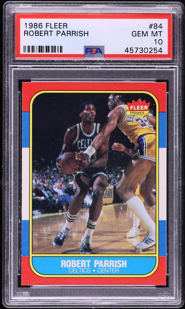 1986 Fleer Basketball Robert Parrish #84 PSA 10 GEM MINT