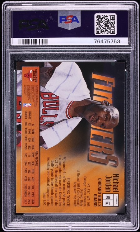 1997 Finest Basketball Michael Jordan #39 PSA 10 GEM MINT