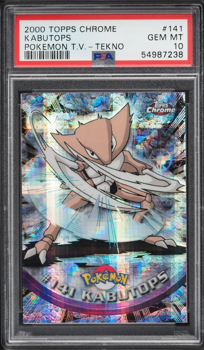 2000 Topps Chrome Pokemon Series 2 Tekno Kabutops #141 PSA 10 GEM MINT