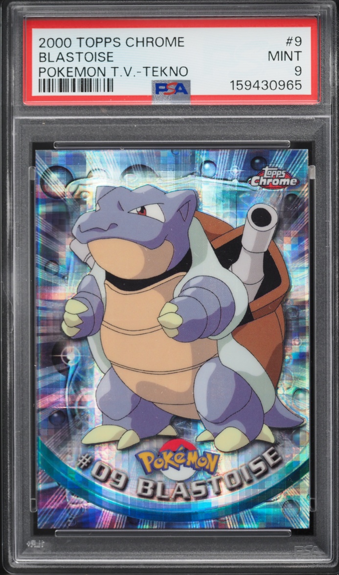 2000 Topps Chrome Pokemon Series 1 Tekno Blastoise #9 PSA 9 MINT