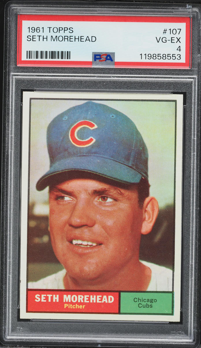 1961 Topps Seth Morehead #107 PSA 4 VGEX