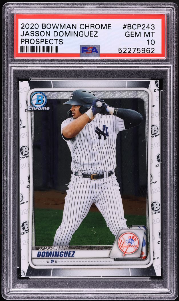 2020 Bowman Chrome Jasson Dominguez PROSPECT #BCP243 PSA 10 GEM MINT
