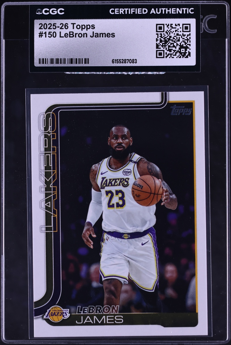 2025 Topps Basketball LeBron James #150 CGC AUTH