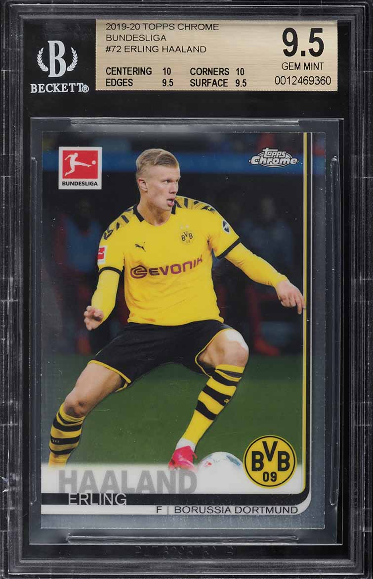 2019 Topps Now Bundesliga Erling Haaland ROOKIE #144 PSA 10 GEM