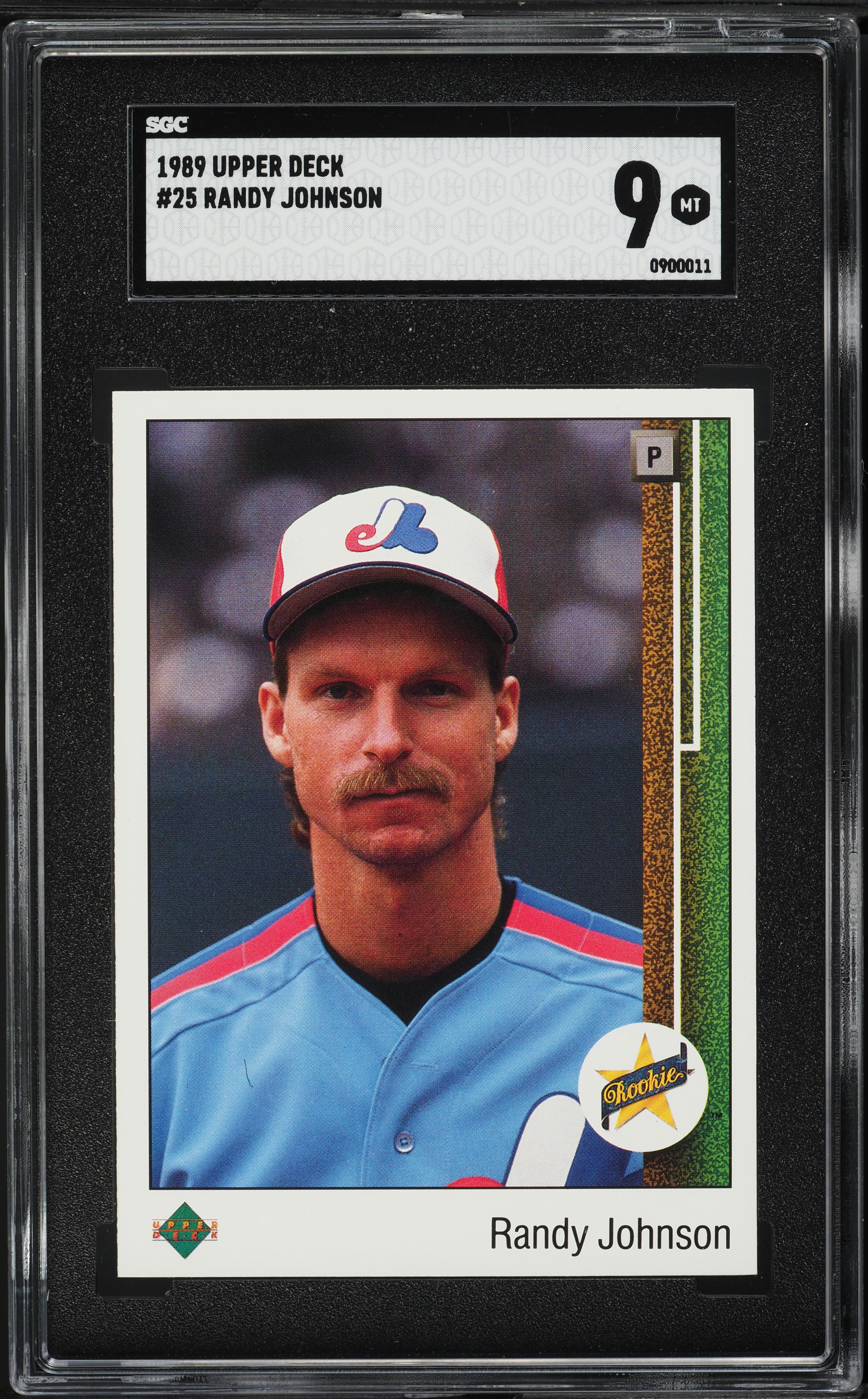 1989 Upper Deck Randy Johnson ROOKIE #25 SGC 9 MINT on