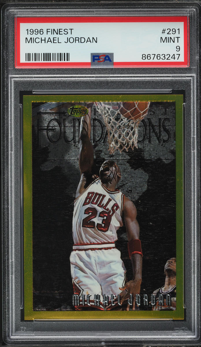 1996 Finest Gold Michael Jordan #291 PSA 9 MINT