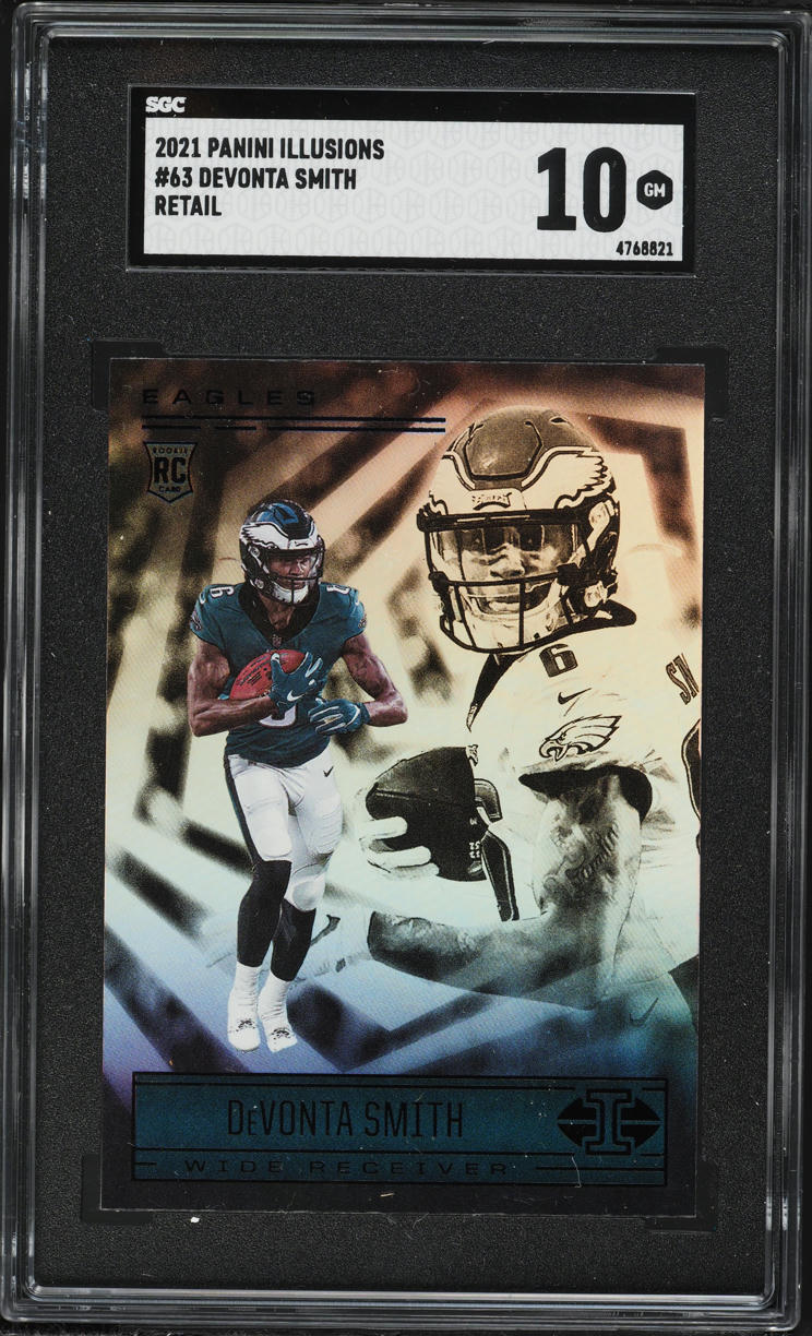 2021 Panini Illusions Retail DeVonta Smith ROOKIE #63 SGC 10 GEM MINT