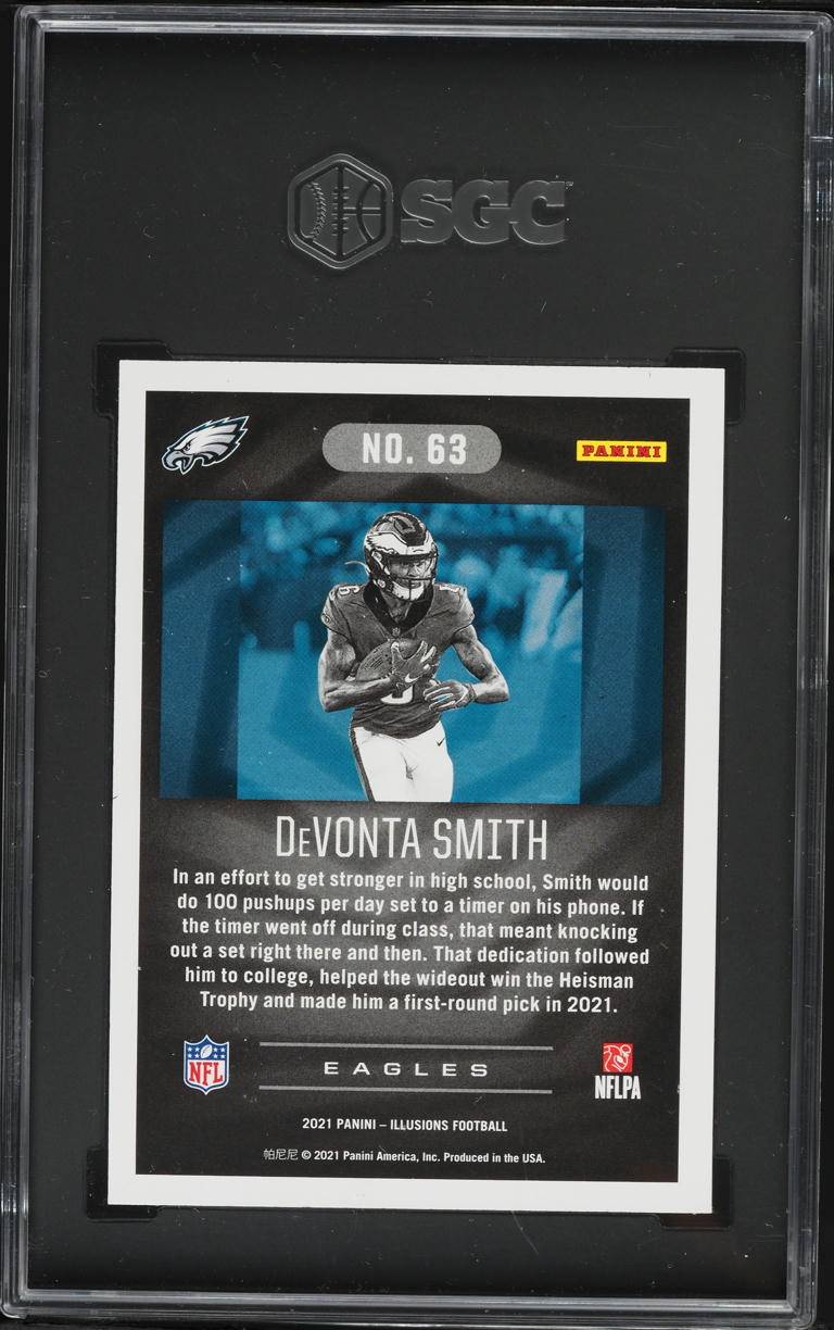 2021 Panini Illusions Retail DeVonta Smith ROOKIE #63 SGC 10 GEM MINT