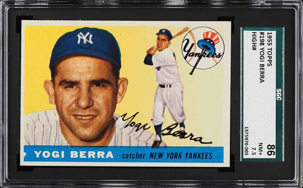 1955 Topps Yogi Berra #198 SGC 7.5 NM+