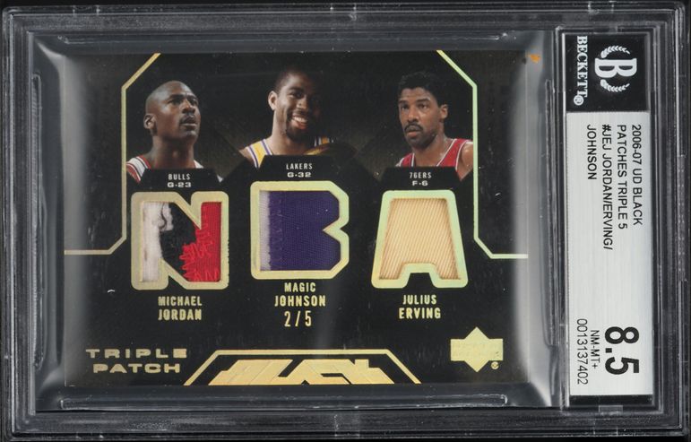 2008 UD Black Quad Michael Jordan LeBron James Kobe Garnett