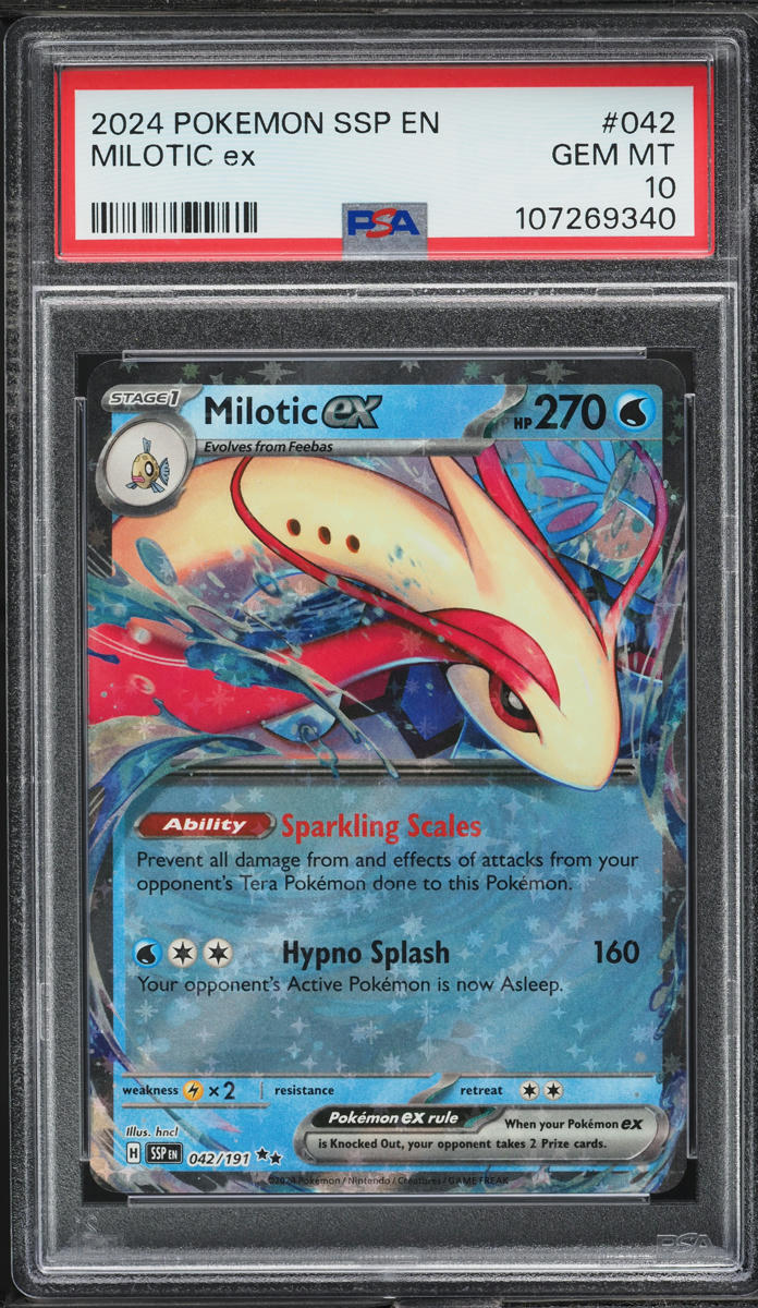 2024 Pokemon Scarlet & Violet Surging Sparks Milotic Ex #042 PSA 10 GEM MINT