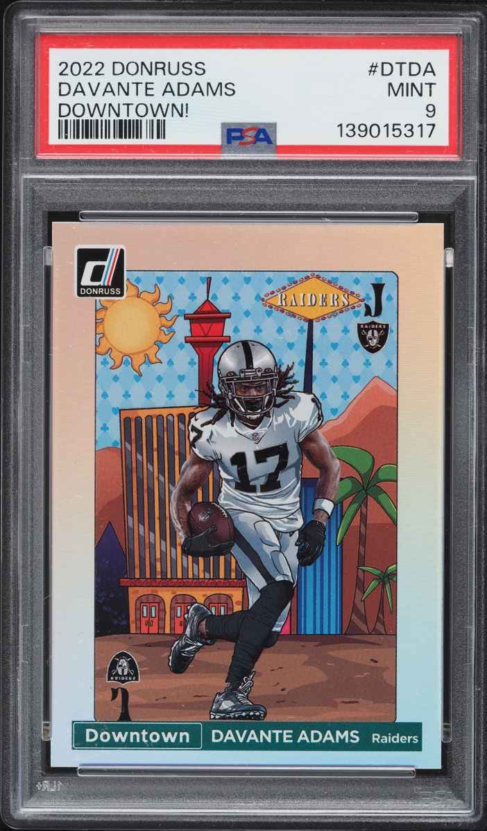 2022 Donruss Downtown Davante Adams #DT-DA PSA 9 MINT
