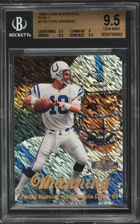 1998 Ultra Masterpiece Peyton Manning ROOKIE 1/1 #416 BGS 9 MINT