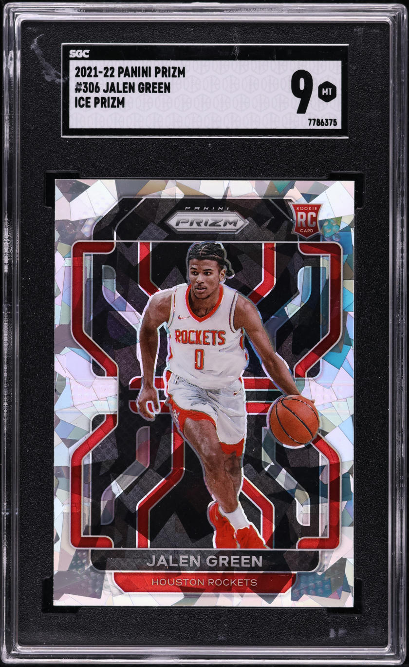 2021 Panini Prizm Ice Jalen Green ROOKIE #306 SGC 9 MINT