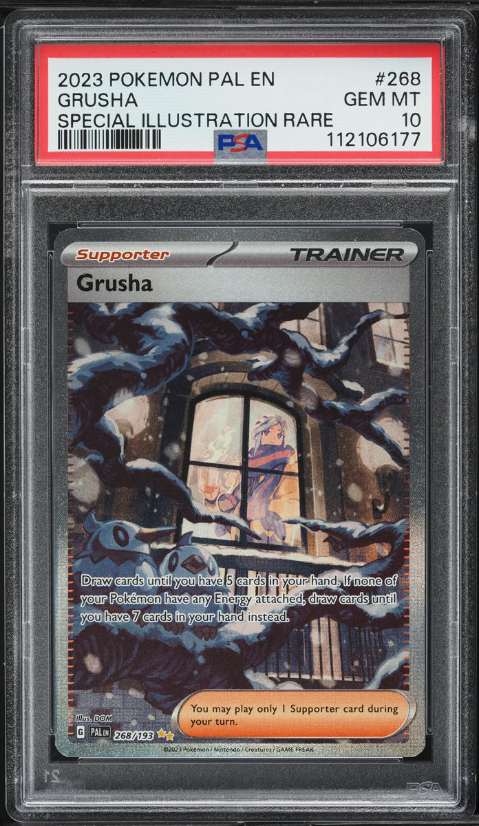 2023 Pokemon Scarlet & Violet Paldea Evolved SIR Grusha #268 PSA 10 GEM MINT