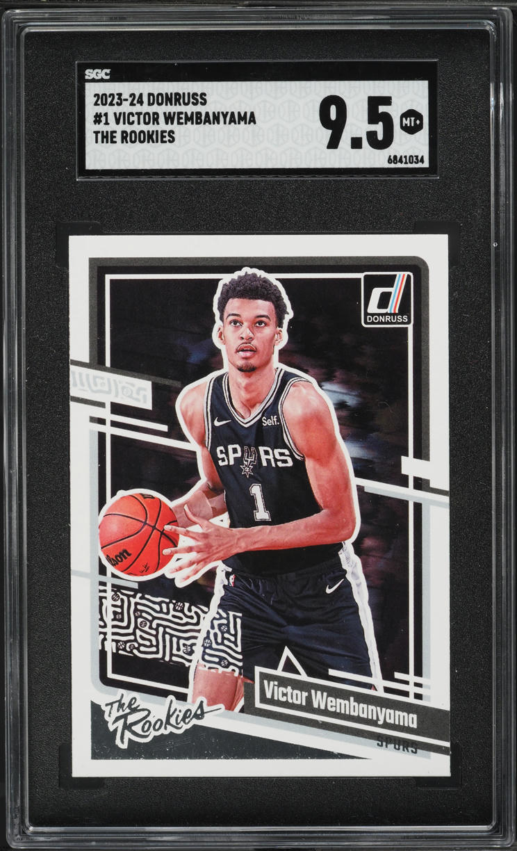 2023 Donruss The Rookies Victor Wembanyama ROOKIE #1 SGC 9.5 MINT+
