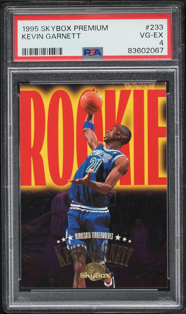 1995 Skybox Premium Kevin Garnett ROOKIE #233 PSA 4 VGEX