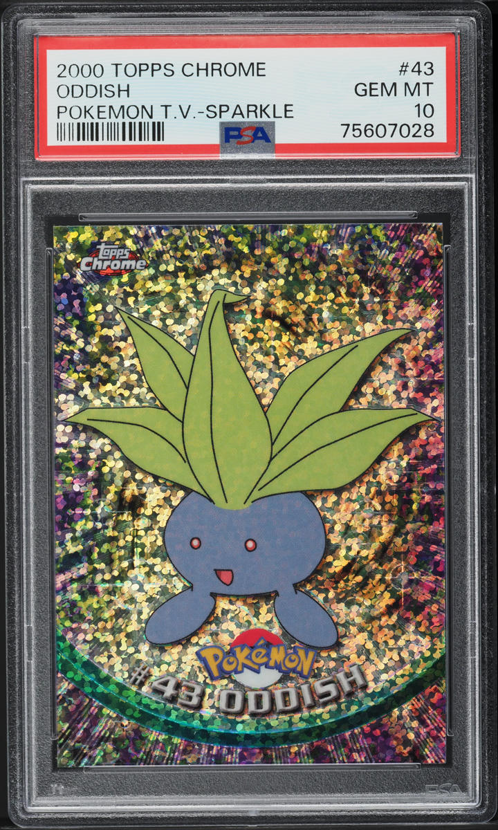 2000 Topps Chrome Pokemon Series 1 Sparkle Oddish #43 PSA 10 GEM MINT