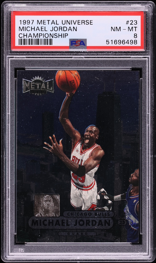 1997 Metal Universe Championship Michael Jordan #23 PSA 8 NM-MT