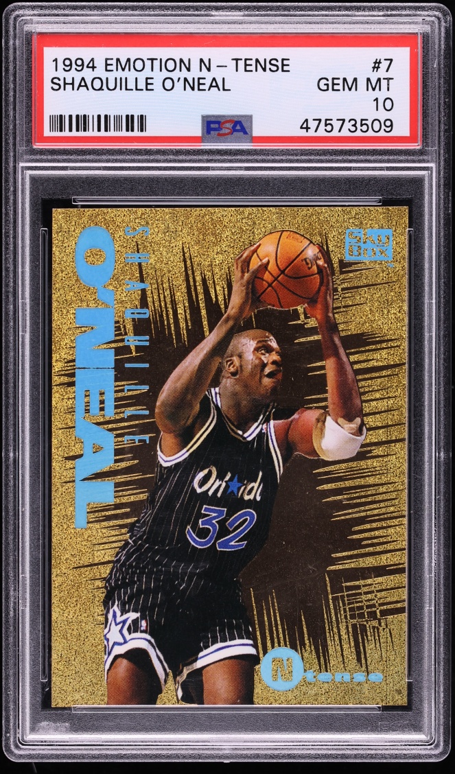 1994 Skybox Emotion N-Tense Shaquille O'Neal #7 PSA 10 GEM MINT
