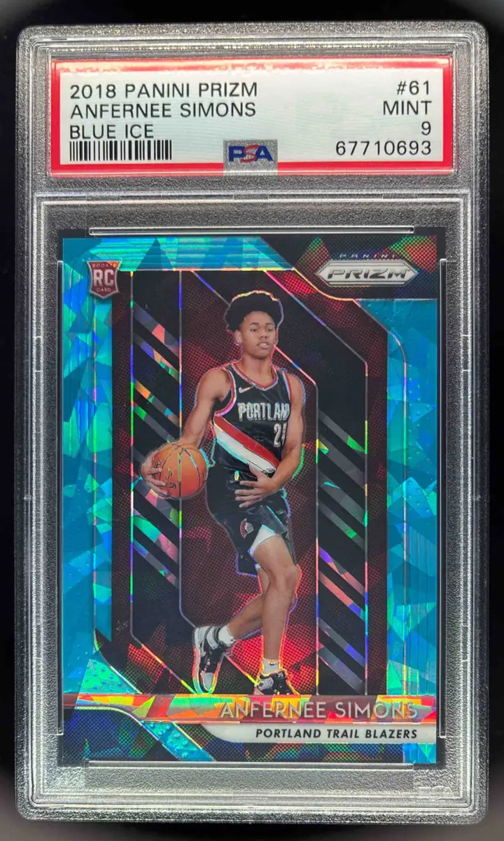 その他 Anfernee Simons RC auto 2018-19 Panini Prizm Prizms Blue Ice #61 Anfernee Simons RC