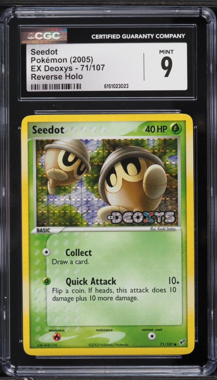 2005 Pokemon EX Deoxys Reverse Holo Seedot #71 CGC 9 MINT