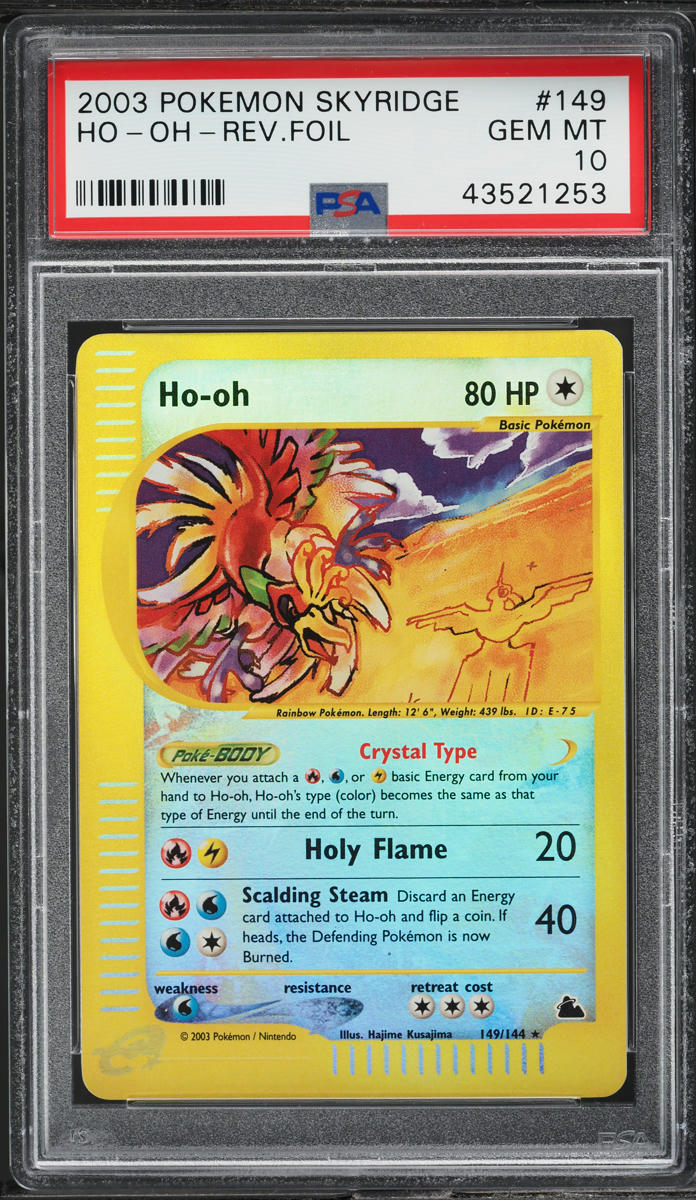 2003 Pokemon Skyridge Reverse Holo Ho-Oh #149 PSA 10 GEM MINT