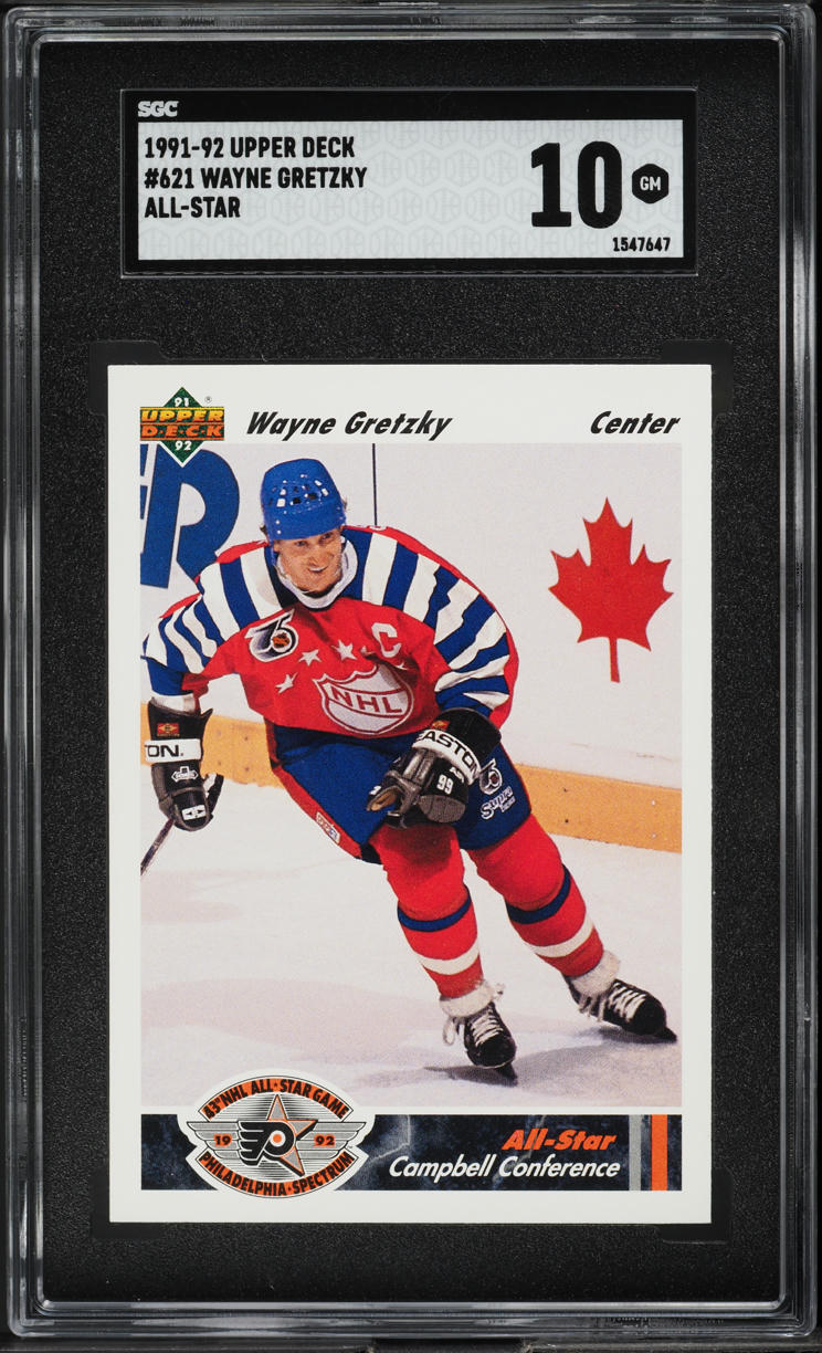 1991 Upper Deck All-Star Wayne Gretzky #621 SGC 10 GEM MINT