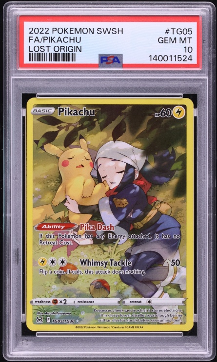 2022 Pokemon Sword & Shield Lost Origin Trainer Gallery CHR Pikachu #TG05 PSA 10 GEM MINT