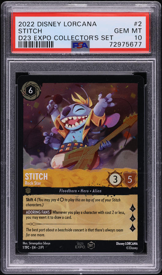 2024 Disney Lorcana D23 Expo Promo Mickey Mouse #07 PSA 10 GEM