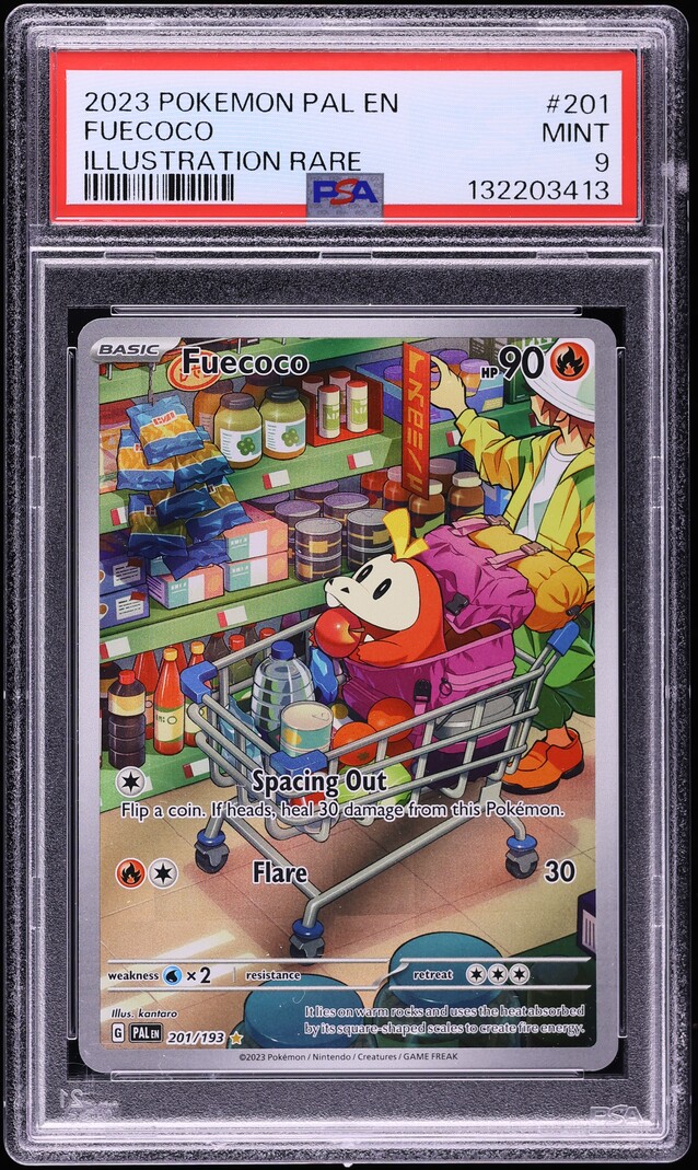 2023 Pokemon Scarlet & Violet Paldea Evolved IR Fuecoco #201 PSA 9 MINT