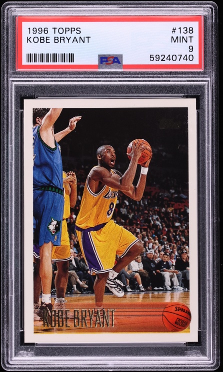 1996 Topps Basketball Kobe Bryant ROOKIE #138 PSA 9 MINT