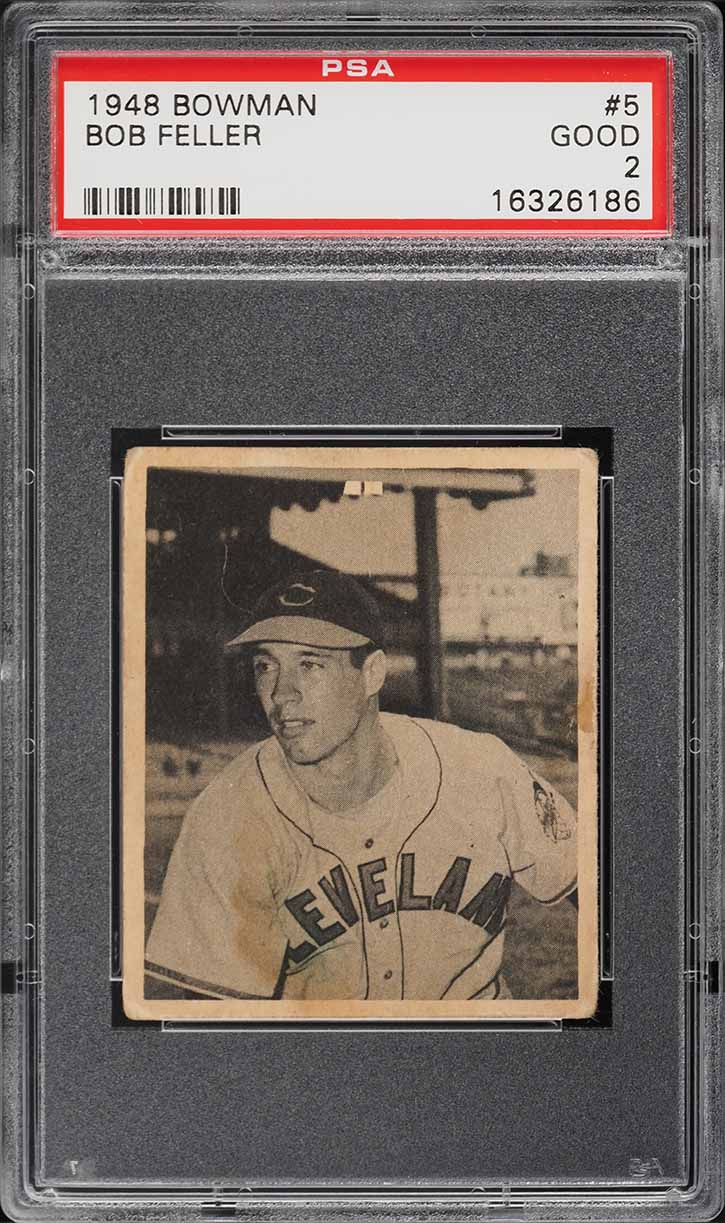1948 Bowman Bob Feller #5 PSA 2 GD