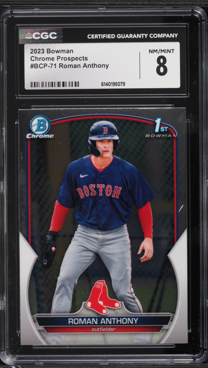 2023 Bowman Chrome Roman Anthony PROSPECT #BCP-71 CGC 8 NM-MT