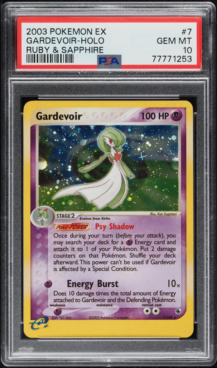 2003 Pokemon EX Ruby & Sapphire Holo Gardevoir #7 PSA 10 GEM MINT
