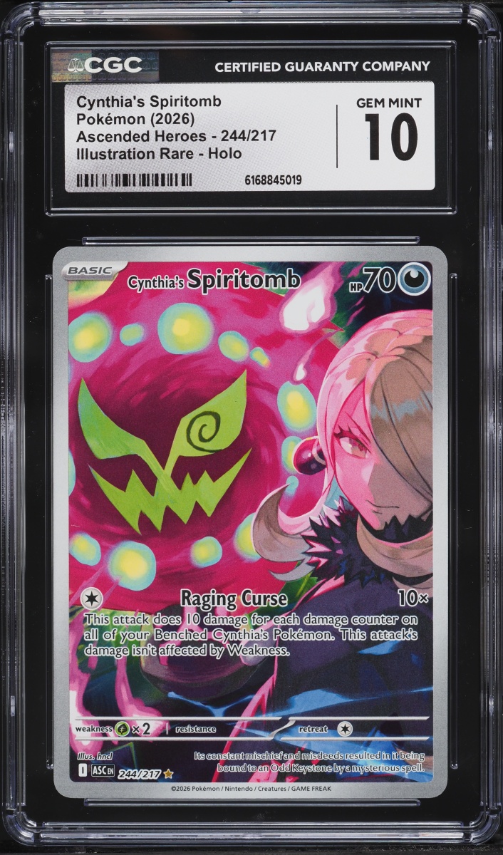 2026 Pokemon Mega Evolution Ascended Heroes IR Cynthia's Spiritomb #244 CGC 10 GEM MINT