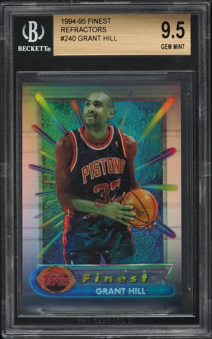 1994 Finest Refractor Grant Hill ROOKIE #240 BGS 9.5 GEM MINT