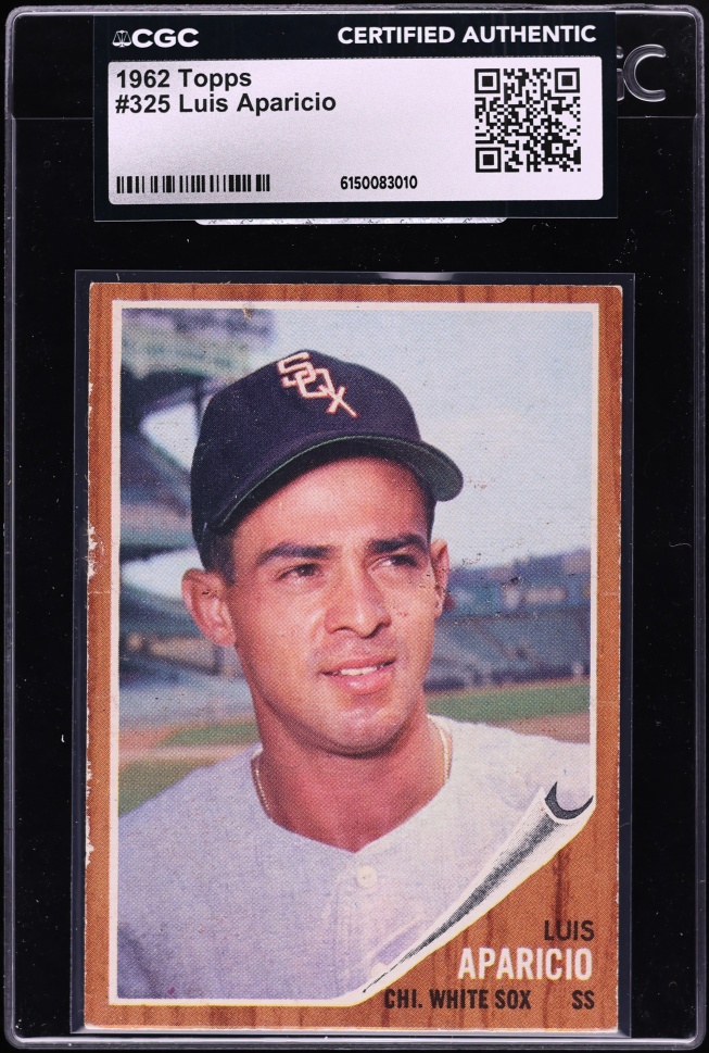 1962 Topps Luis Aparicio #325 CGC AUTH