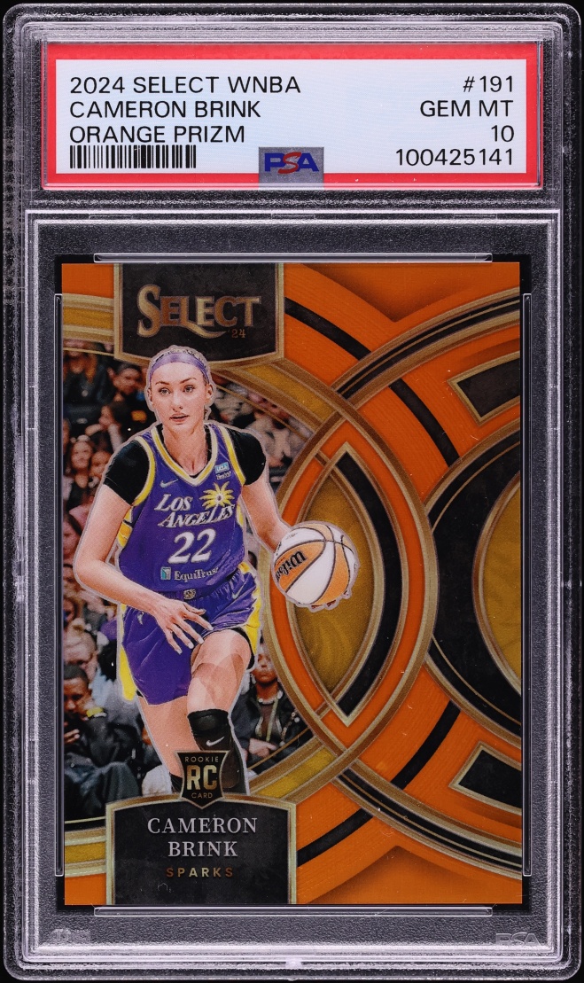 2024 Select WNBA Premier Orange Prizm Cameron Brink ROOKIE /125 #191 PSA 10 GEM MINT