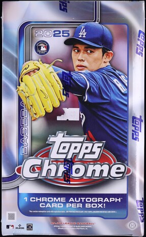 2025 Topps Chrome 10th Anniversary Labubu Sealed Hobby Box, 5ct