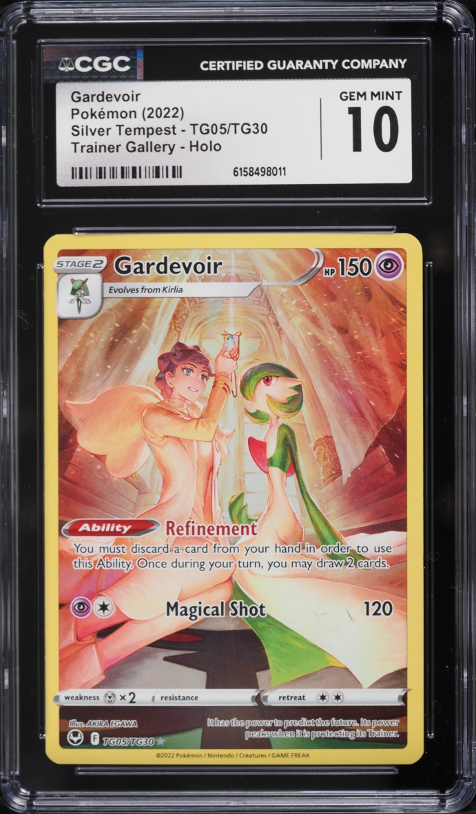 2022 Pokemon Sword & Shield Silver Tempest CHR Gardevoir #TG05 CGC 10 GEM MINT