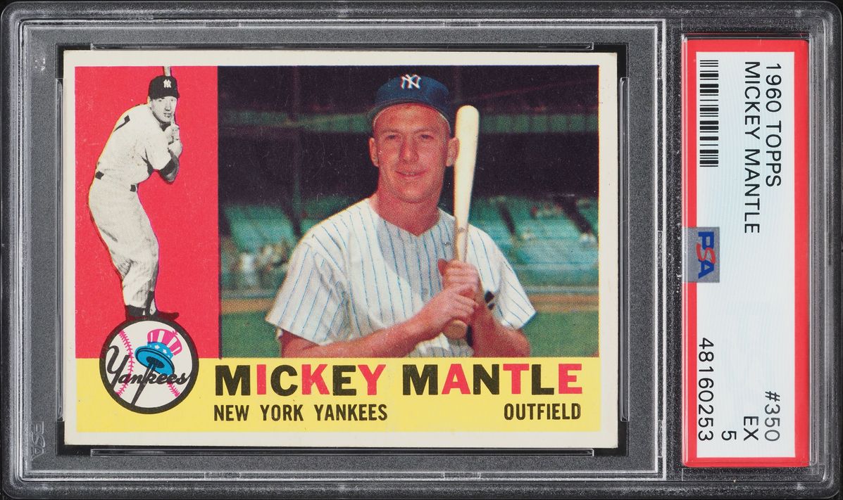 1960 Topps Mickey Mantle #350 PSA 5 EX