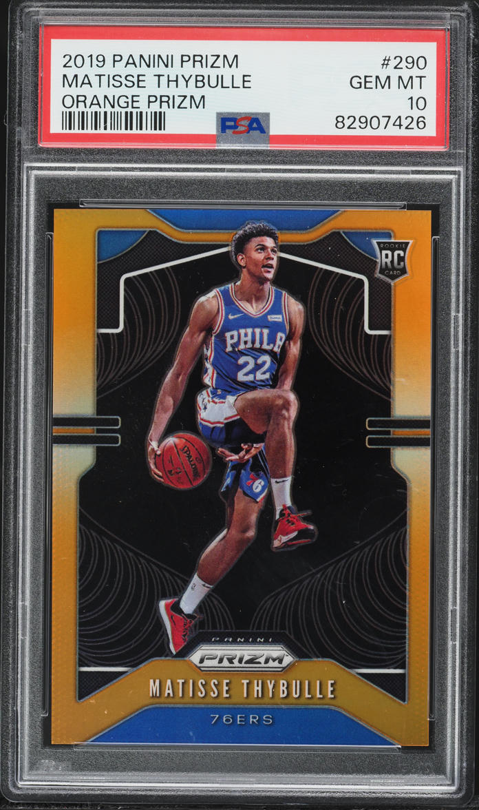 2019 Panini Prizm Orange Matisse Thybulle ROOKIE /49 #290 PSA 10 GEM MINT