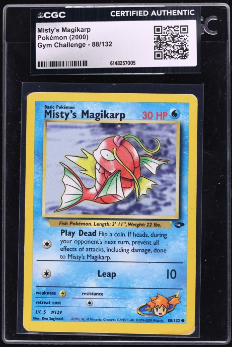 2000 Pokemon Gym Challenge Misty's Magikarp #88 CGC AUTH