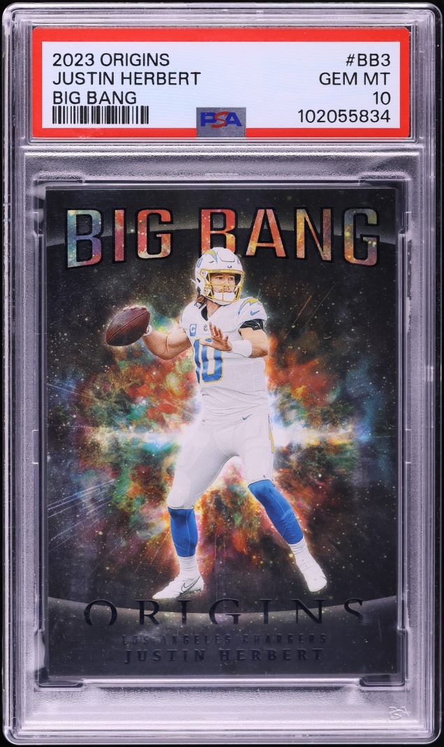 2023 Panini Origins Big Bang Justin Herbert #BB3 PSA 10 GEM MINT