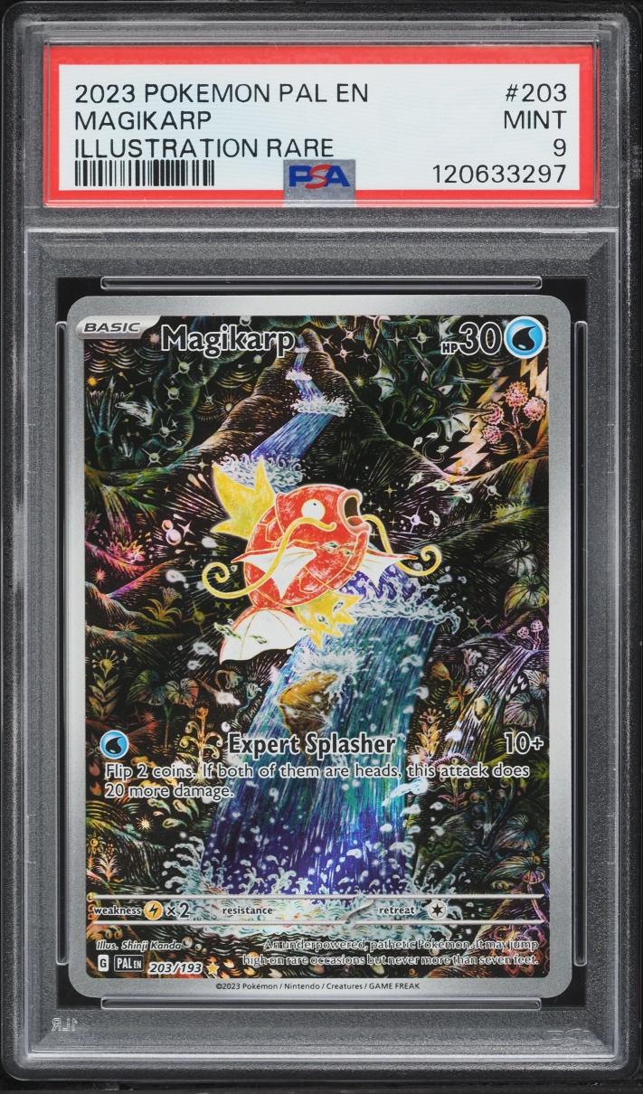 2023 Pokemon Scarlet & Violet Paldea Evolved IR Magikarp #203 PSA 9 MINT
