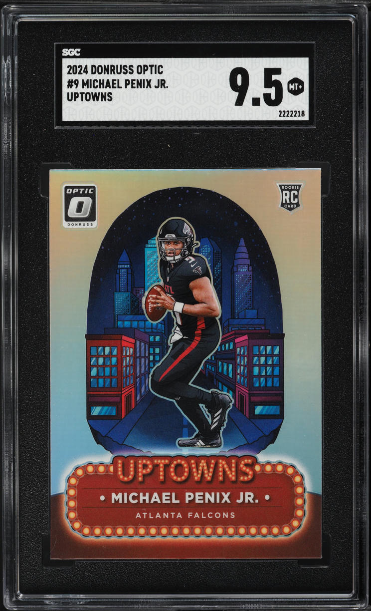 2024 Donruss Optic Uptowns Michael Penix Jr. ROOKIE #9 SGC 9.5 MINT+